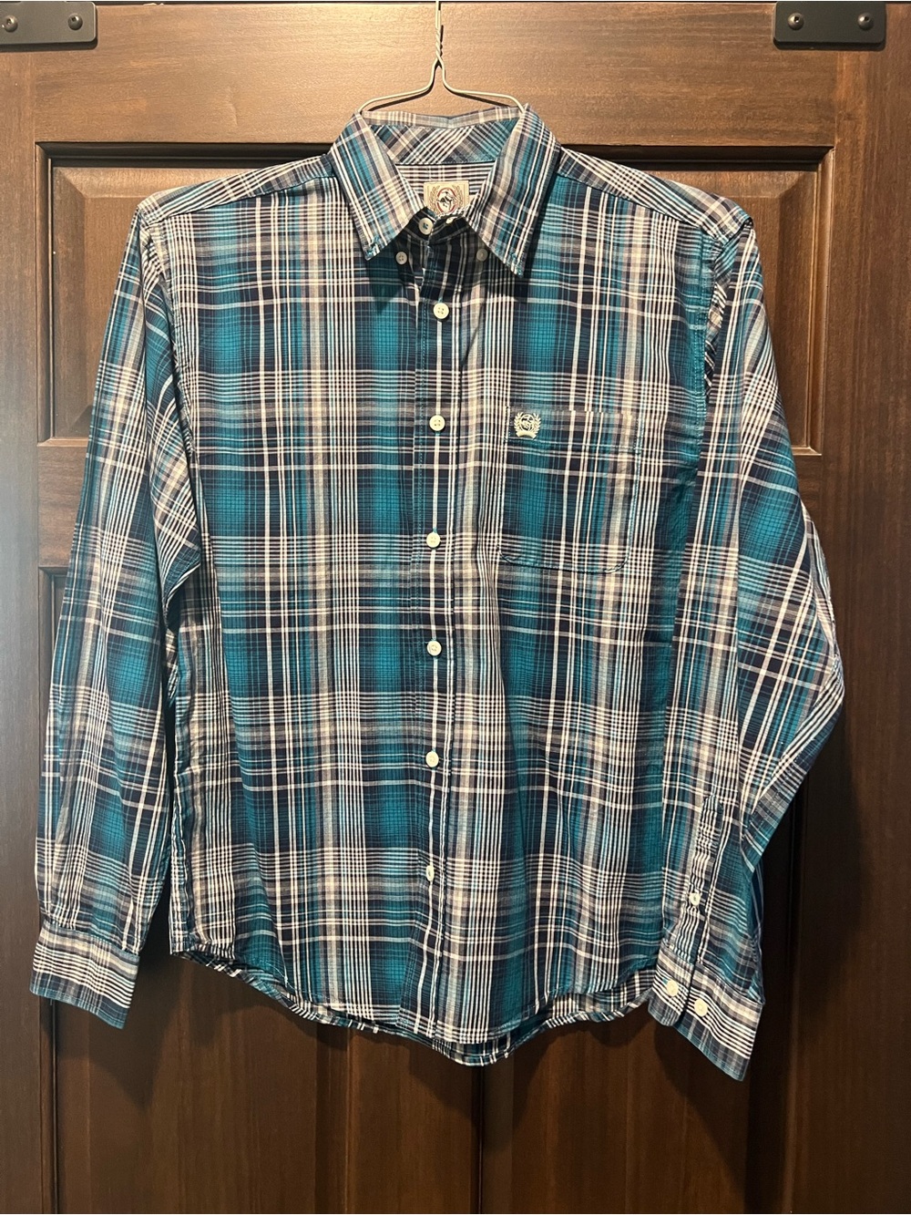 Cinch western button up- boys XL